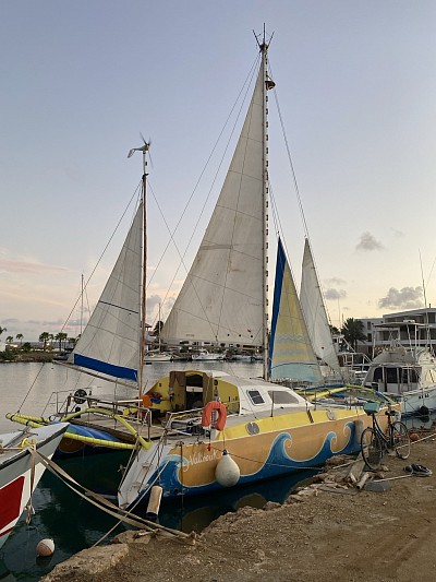 Voilier en cour de transformation