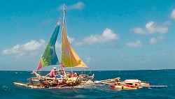 Le Simaran, voilier en bambou